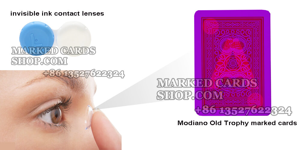 Modiano Old Trophy gezinkte karten für kontaktlinsen