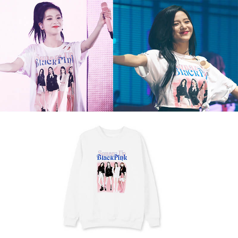 BLACKPINK Concert JISOO Same Style Loose Sweatshirt - partypartygo