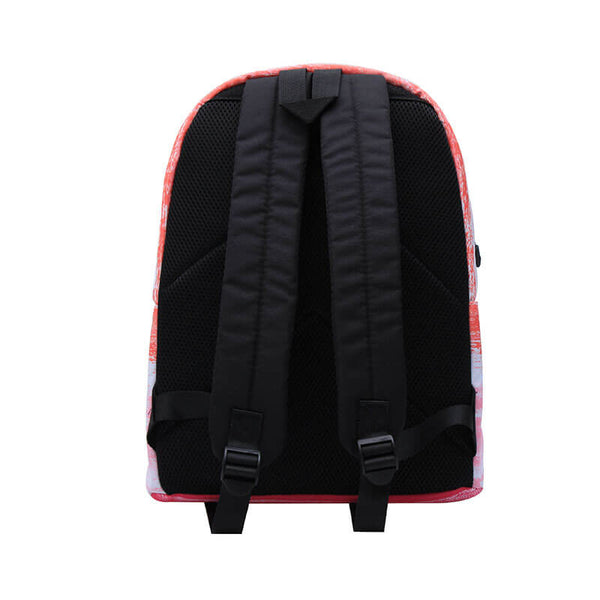 BLACKPINK Fresh Color Gradient College Style Canvas Backpack