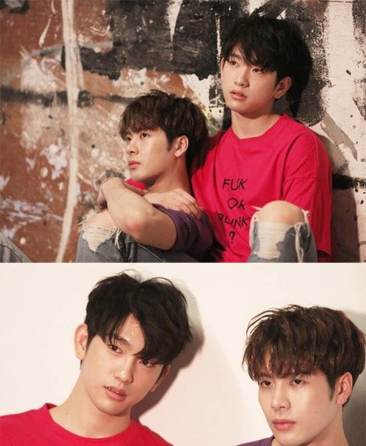 GOT7 Jinyoung Jackson Same Letter Printed T-shirt