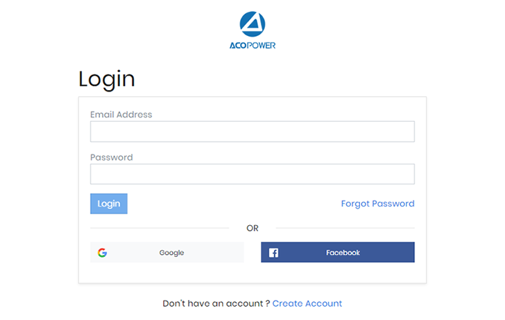 Login Aff.acopower.com