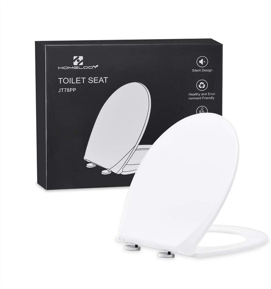 O-Design WC Sitz weiß für Toilette Homelody Toilettendeckel Toilettensitz mit Quick-Release-Funktion Softclose Absenkautomatik Standard