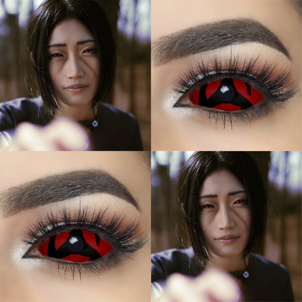 Naruto Kakashi Sclera contact lenses with big size diameter 22mm for cosplay