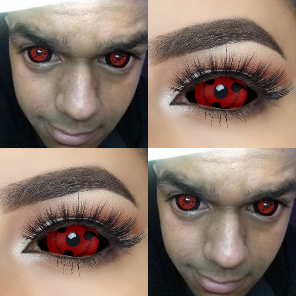 Uchiha Sharingan sclera lenses with big size 22.mm sclera contacts