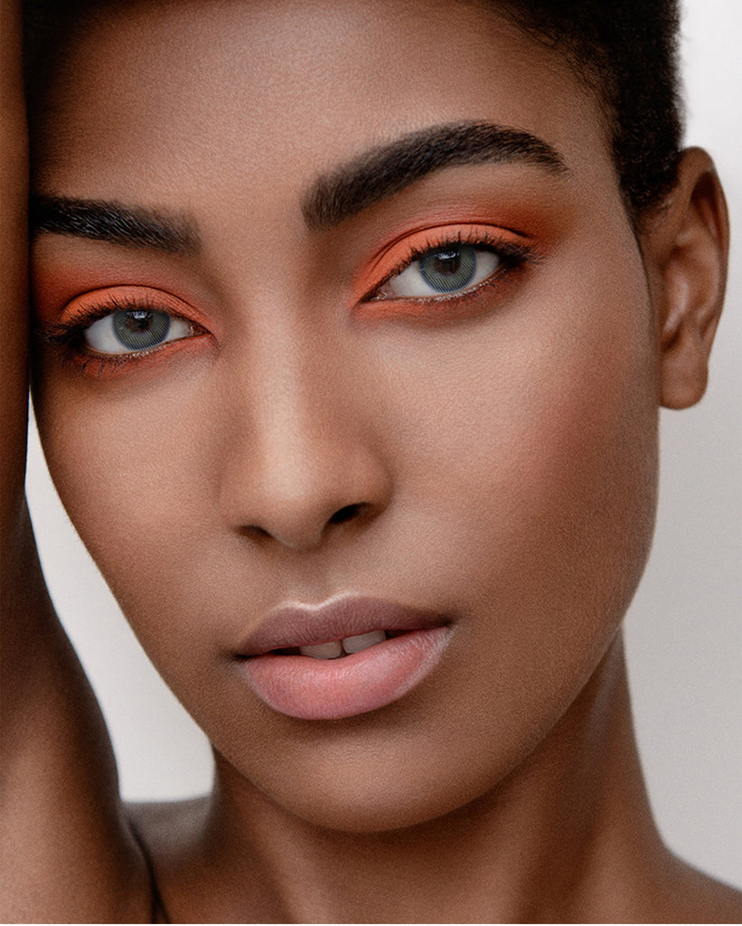 Fancy Sky Blue colored contact lenses with vibrant looking model picture