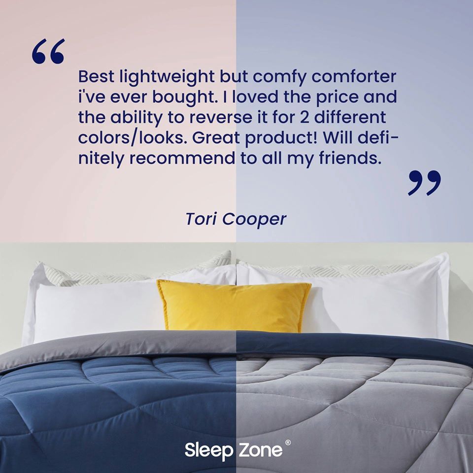 SleepZone ,SleepBetter ,Bedding,LetsDream, NewComfort ,HomeImprovement ,Comforter