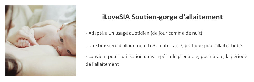 iLoveSIA Soutien-gorge d'allaitement femme soutif maternité