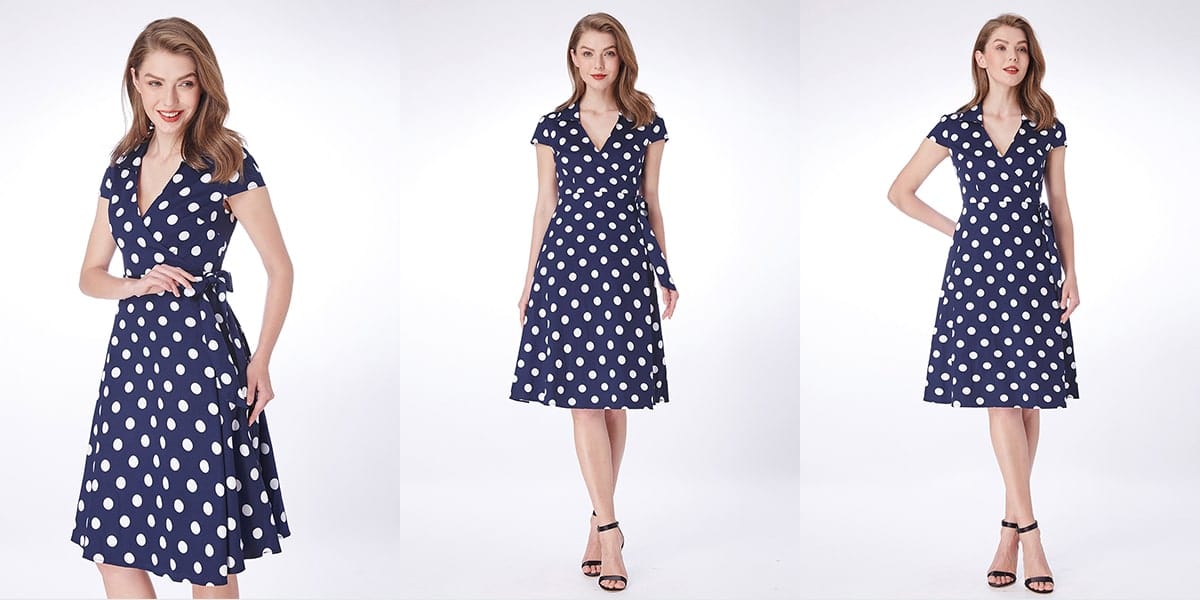 Polka Dot Wrap Dress