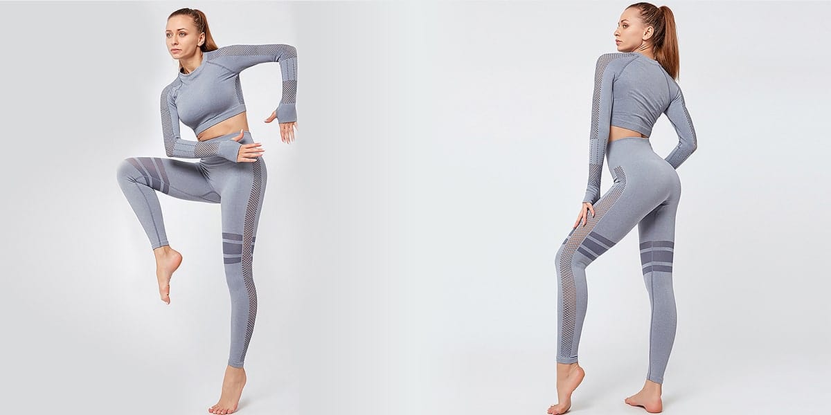 Seamless High Waist Stretchy Yoga Top and Pants Set