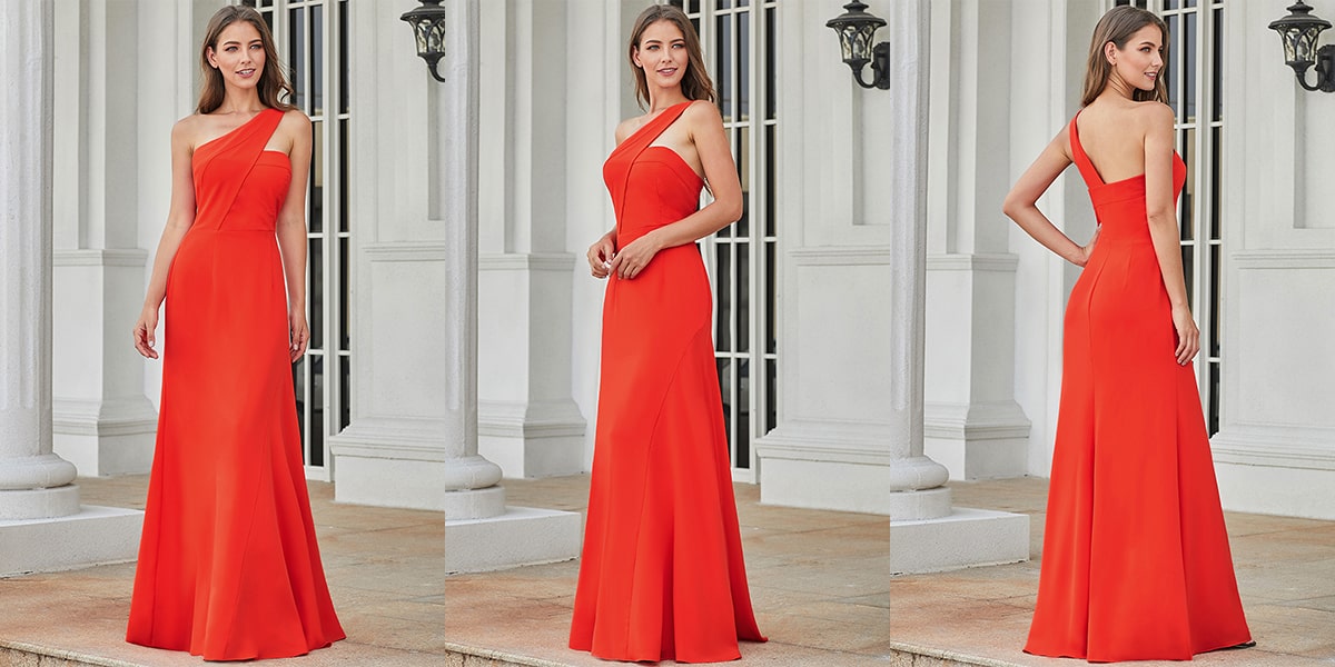Elegant One Shoulder A- Line Prom Dress