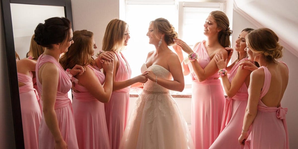 Pink Bridesmaid Dresses