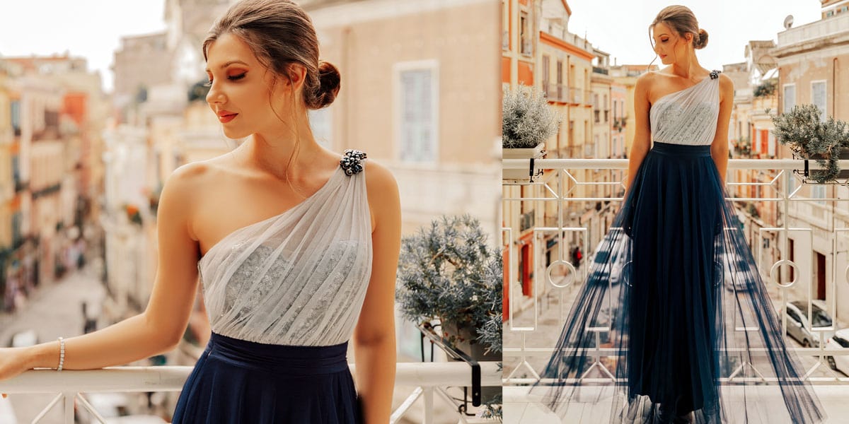 Romantic Maxi Long One Shoulder Dress