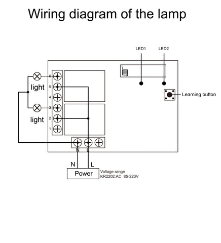 Wiring diagram of the lamp