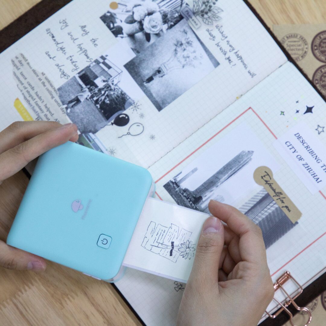 Phomemo M02 Pro Portable Mini Pocket Thermal Printer | Cyan
