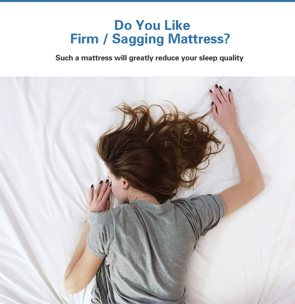 The four-corner tendon fixing and 3D particle design of mattress pad prevent the mattress from sliding