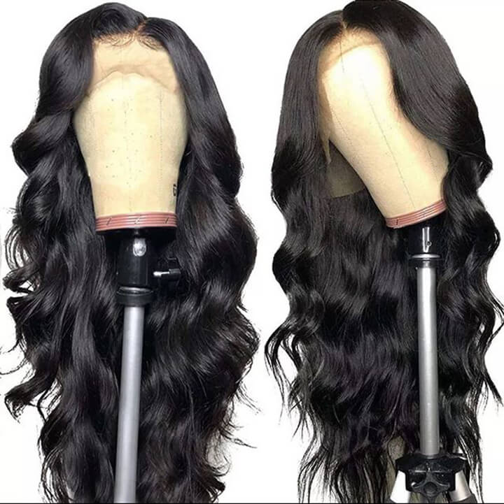 13x4 Body Wave Lace Front Wigs Raw Indian Remy Human Hair Wigs With Baby Hair Pre pulucked Hairline