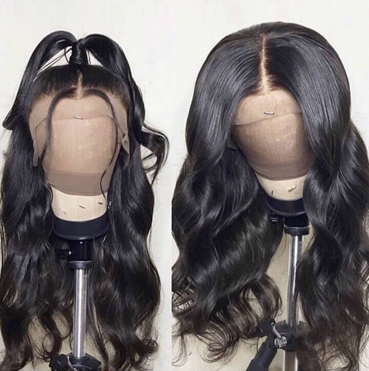 13x4 Body Wave Lace Front Wigs Raw Indian Remy Human Hair Wigs With Baby Hair Pre pulucked Hairline