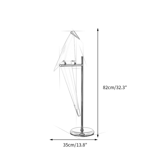 Abstrakt ljus bordslampa