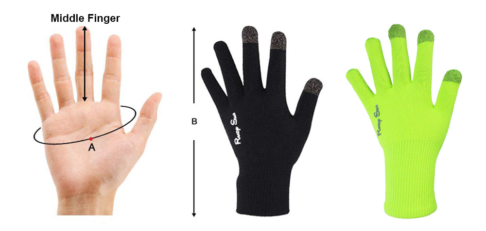 waterproof gloves size