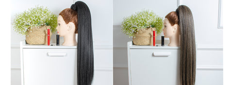 premium kanekalon ponytails