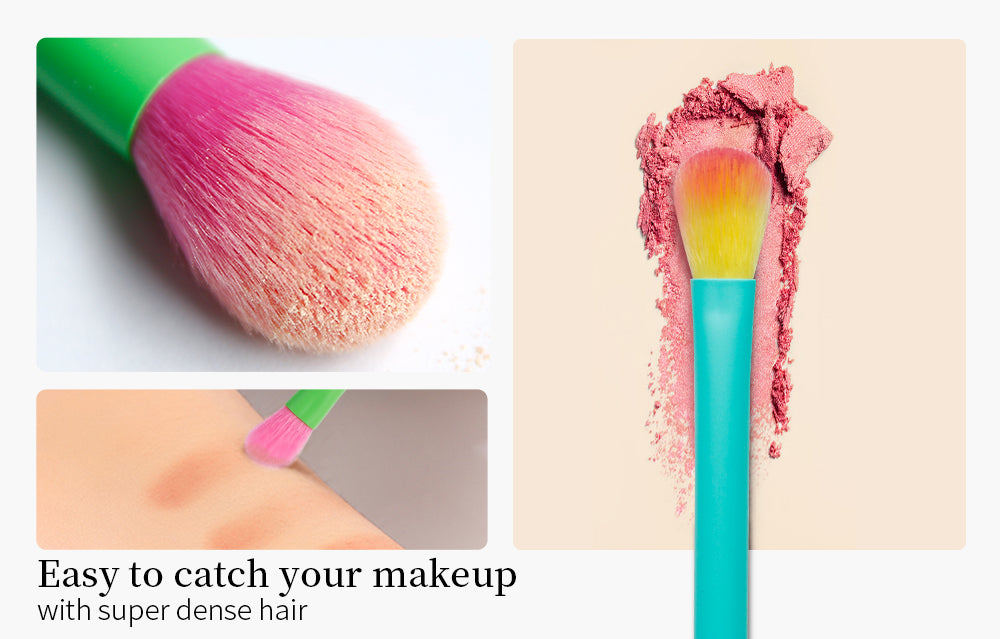 Synthetic hair makeup brushes Docolor cosmetics dream of color makeup brush set eye makeup natural makeup looks girl beauty