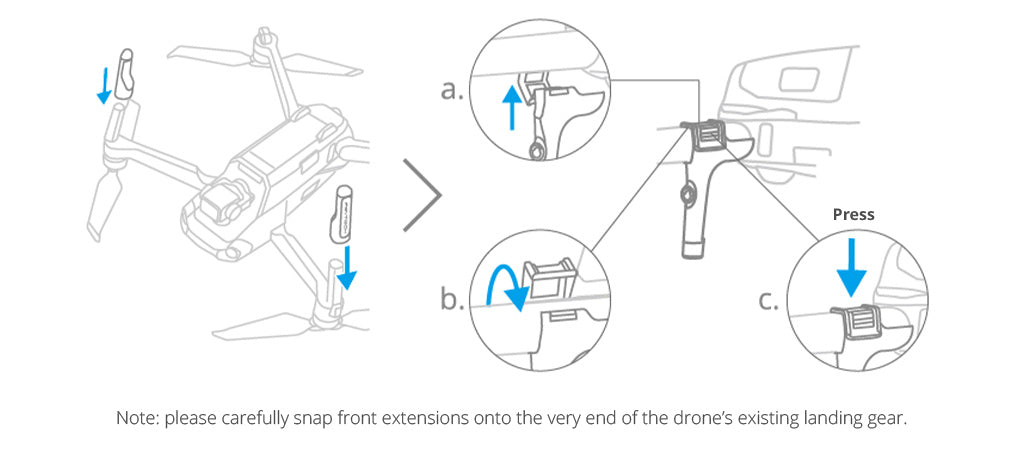 DJI Air 2S & Mavic Air 2 Landing Gear Extensions - Installation