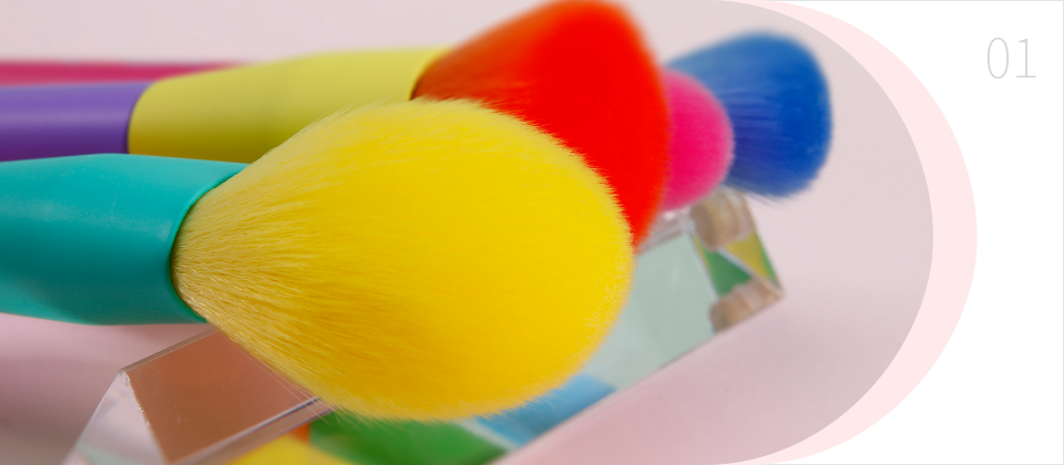 color makeup brushes