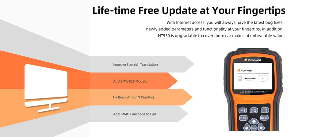 Foxwell NT530 provide Free Update
