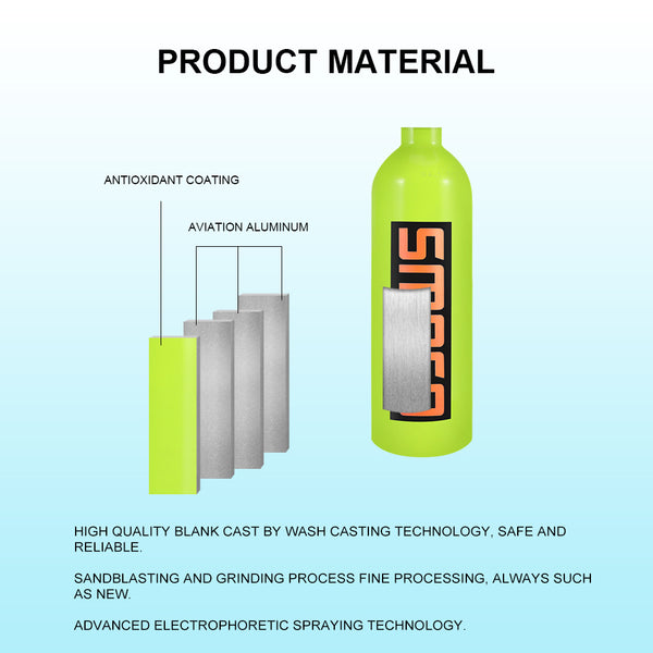 1L Scuba Diving Cylinder S400 Diving Equipment