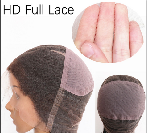 Swiss HD Full lace wig cap human hair wig for black women 2020 hairstyle on heymywig.com