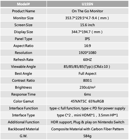 U15sn Ultra Slim Ips Type C Monitor Better Digi Official