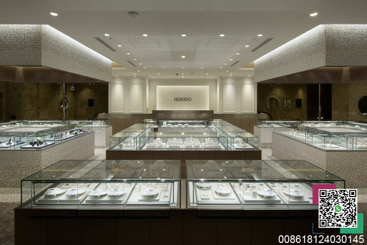 jewelry kiosk display cabinet and HOEIDO image wall