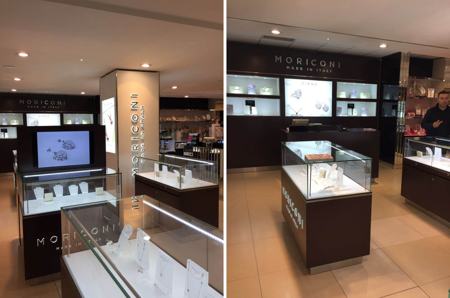 MORICONI jewelry store effect display
