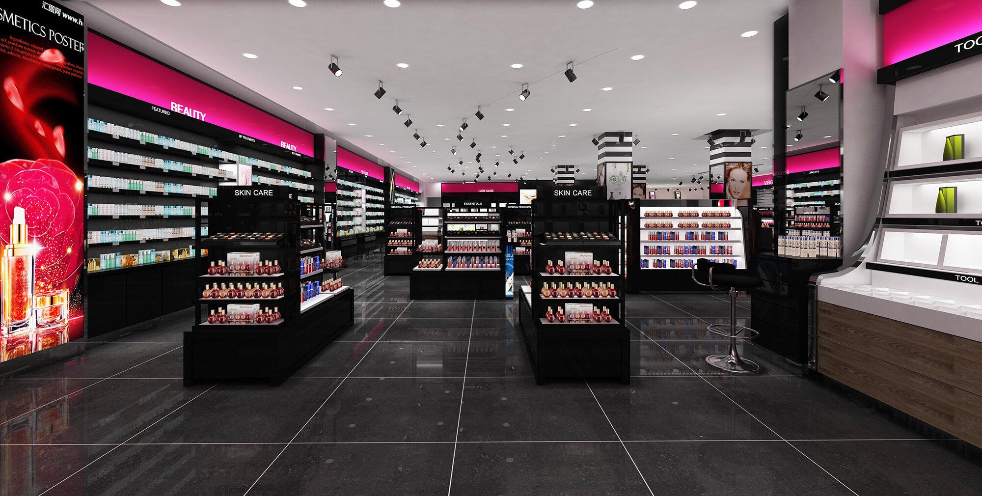 Cosmetics Store Interior Design Solution – M2 Retail