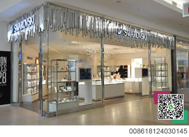 Swarovski jewelry shop in the mall