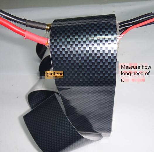 use carbon fiber sleeve to pack the battery pack