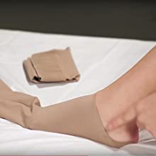 step of wear compression stockings