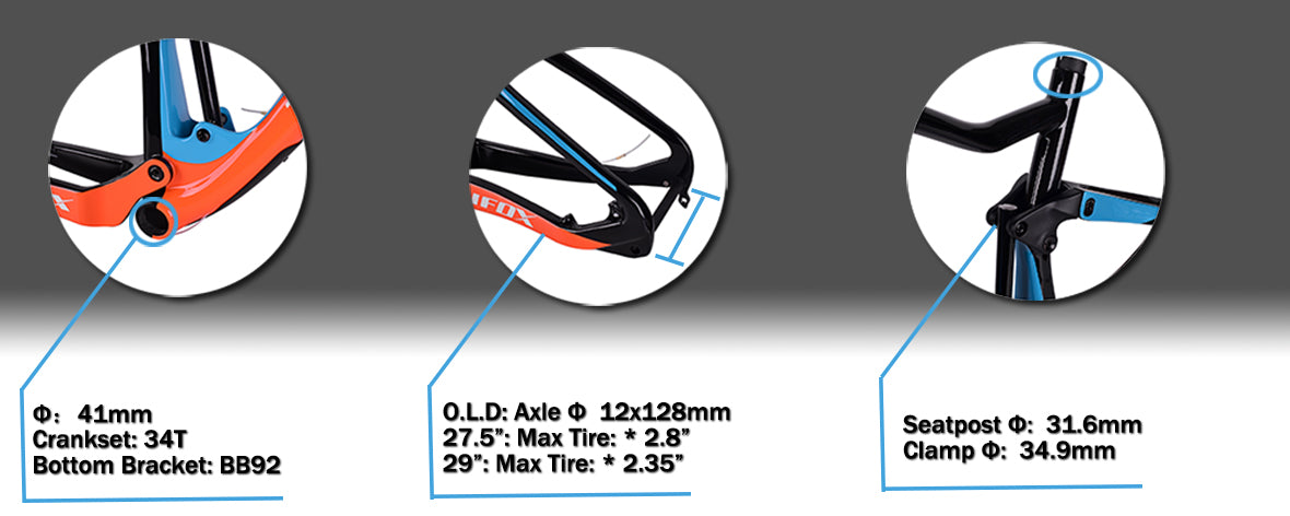 MFM100 Suspension MTB Frame Features 02