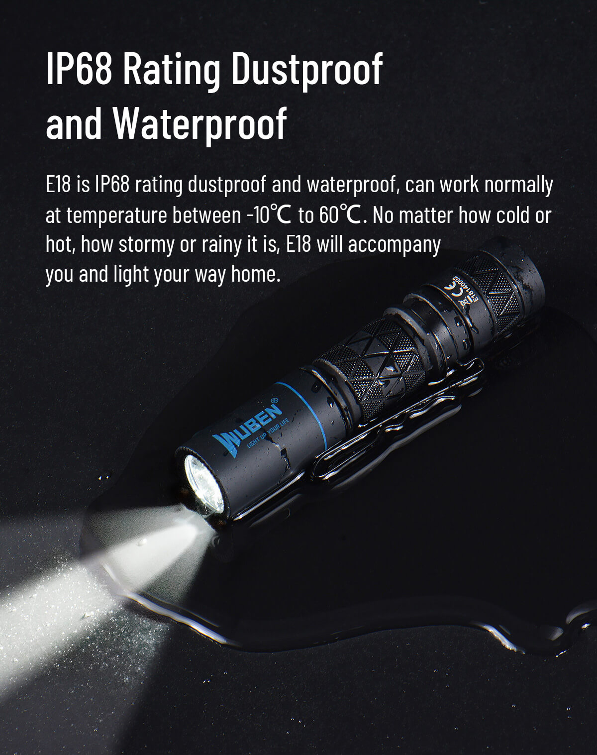 WUBEN E18 180 Lumens EDC flashlight