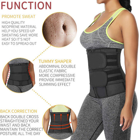 Women Waist Trainer Corset Sauna Sweat Faja Sport Girdle Slimming Shaper