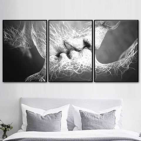 Abstract Art Love Kiss Canvas Painting Pictures For Living Room