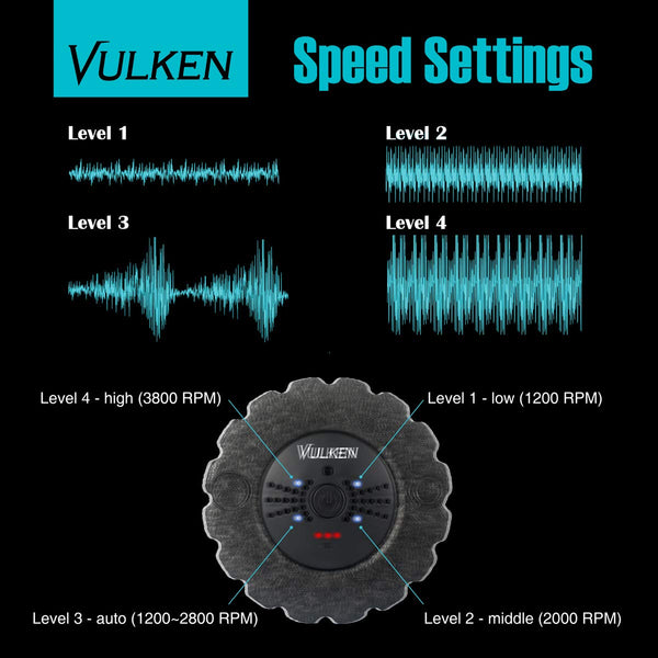 vulken17 inch vibrating foam roller electric muscle roller trigger point foam roller vibration high density foam rolling for runners self massager for deep tissue muscle recovery lower back pain