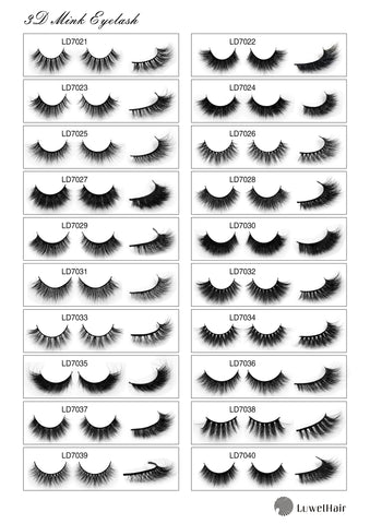 luwel lashes ld7021-ld7040