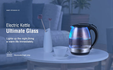 -1.8L Fast Boil Cordless Hot Water Kettle with LED Indicator