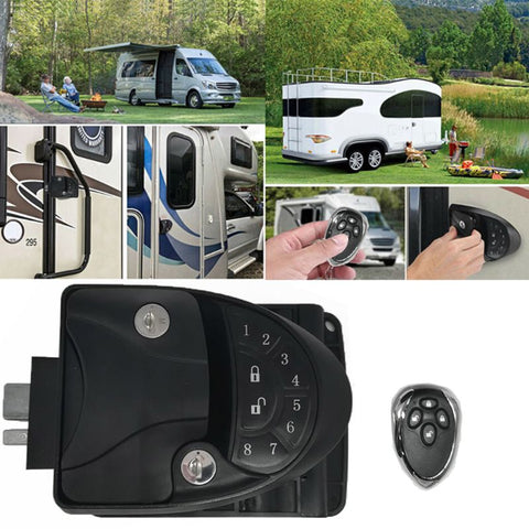 Remote RV Camper Caravan Entry Door Lock-6