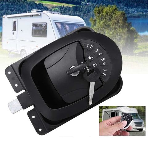 20M Black RV Keyless Entry Wireless Electric Door Lock-6