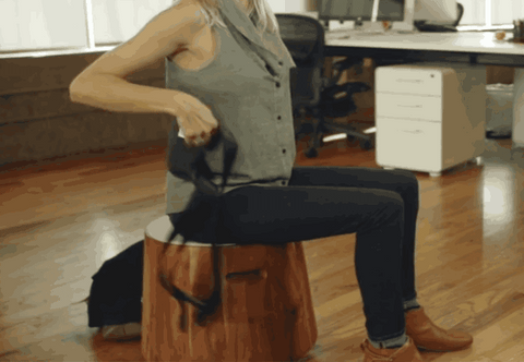 Almofada de cinto de suporte traseiro portátil para uma melhor postura sentada, cinta de correção perfeita Protetor de cintura ergonômico para alívio da dor lombar com caixa de presente, para mulheres dos homens