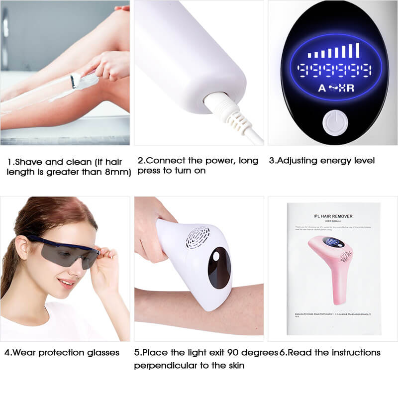 At-Home IPL Laser Hair Removal Machine 900000 Flashes