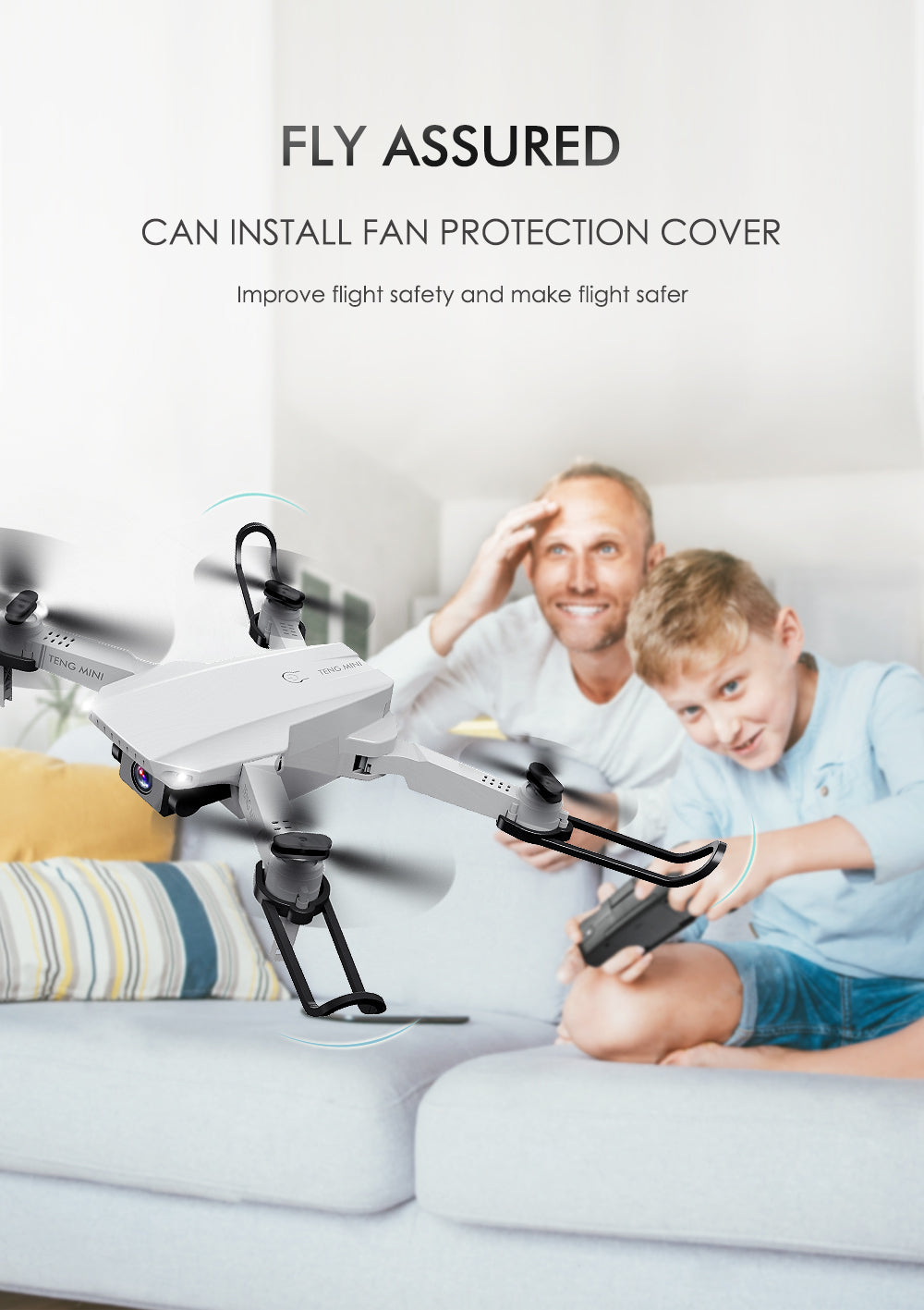 FLY ASSURED£¬CAN INSTALL FAN PROTECTION COVER Improve flightsafety and make flight safer