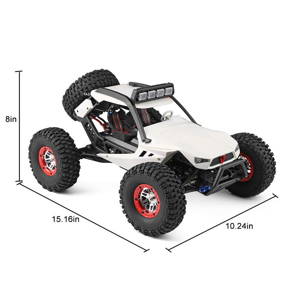 Wltoys 50km/h Haute Vitesse Voiture RC 1/12 2.4G 4WD hors Route